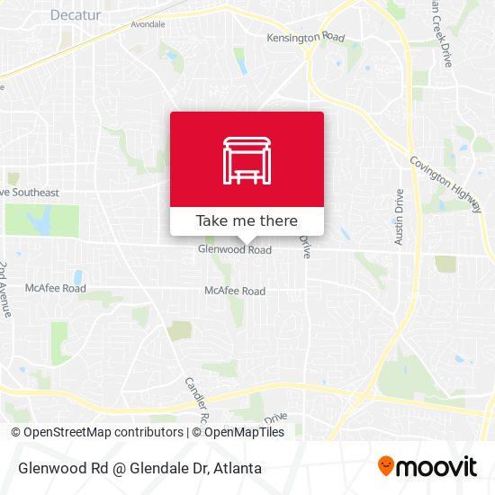 Glenwood Rd @ Glendale Dr map