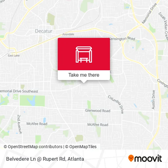 Mapa de Belvedere Ln @ Rupert Rd