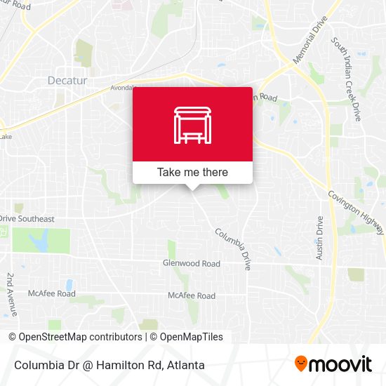 Mapa de Columbia Dr @ Hamilton Rd