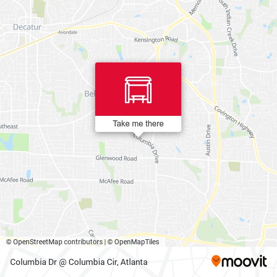 Columbia Dr @ Columbia Cir map
