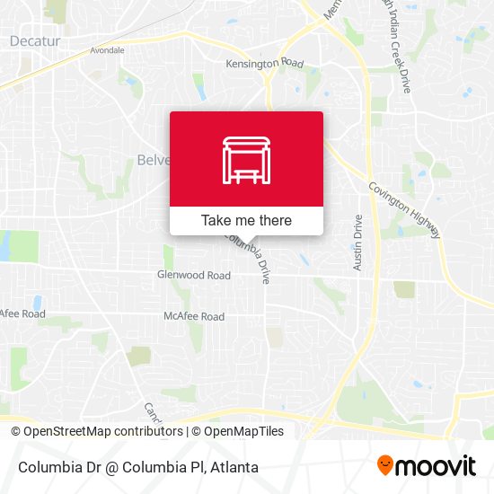 Columbia Dr @ Columbia Pl map