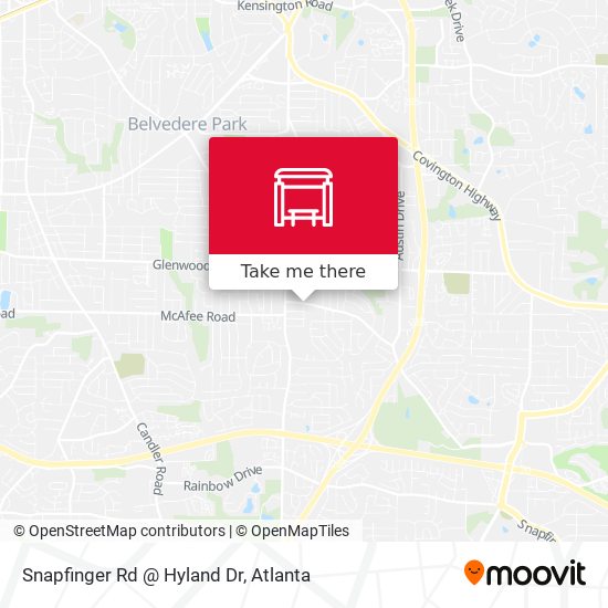 Snapfinger Rd @ Hyland Dr map