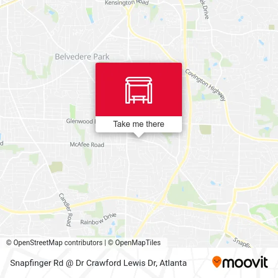 Mapa de Snapfinger Rd @ Dr Crawford Lewis Dr
