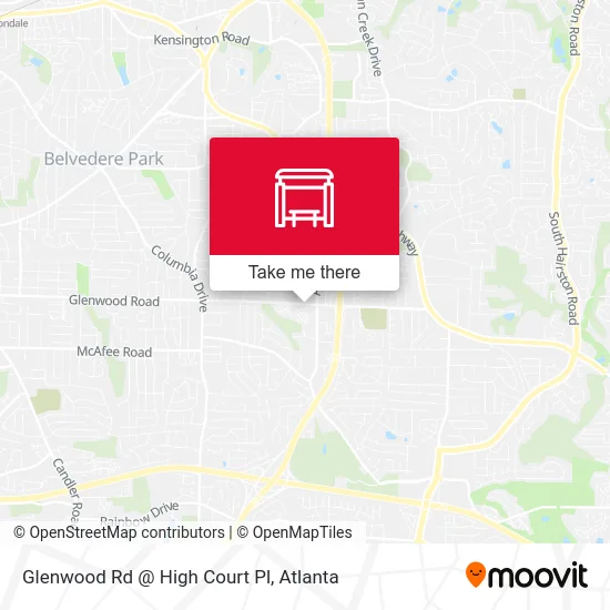 Glenwood Rd @ High Court Pl map