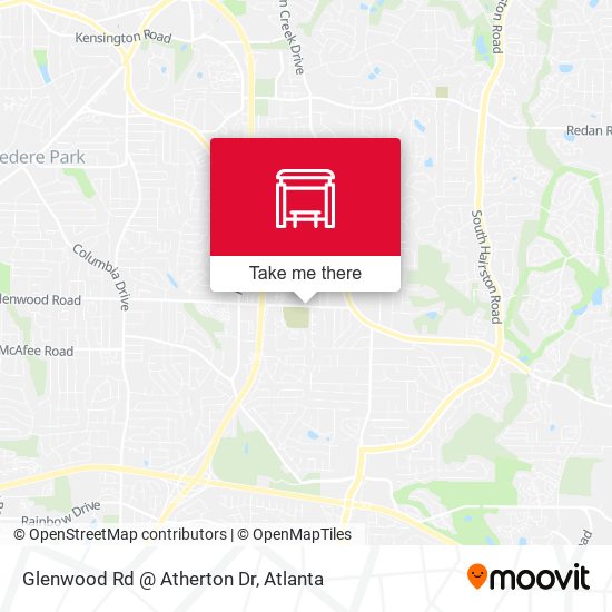 Glenwood Rd @ Atherton Dr map