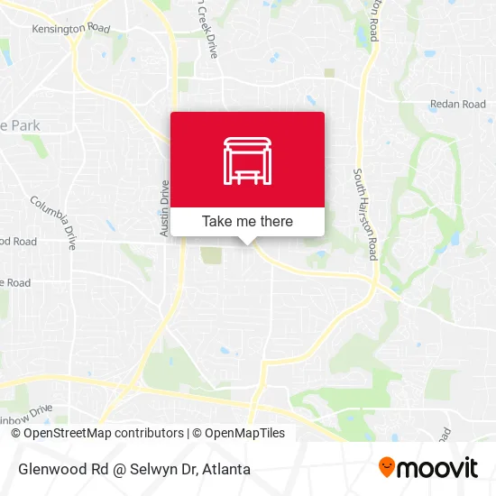 Mapa de Glenwood Rd @ Selwyn Dr
