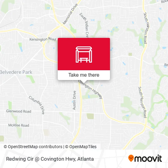 Redwing Cir @ Covington Hwy map