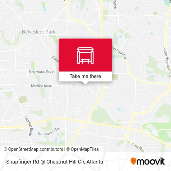 Mapa de Snapfinger Rd @ Chestnut Hill Cir