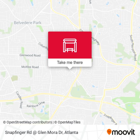 Snapfinger Rd @ Glen Mora Dr map
