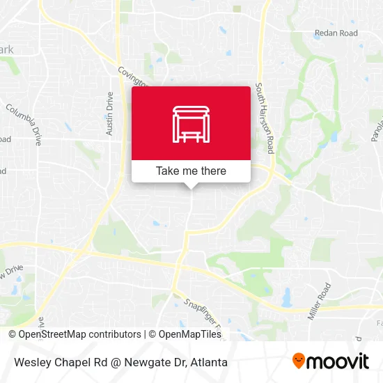 Wesley Chapel Rd @ Newgate Dr map