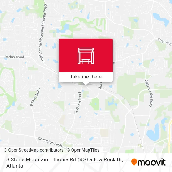S Stone Mountain Lithonia Rd @ Shadow Rock Dr map