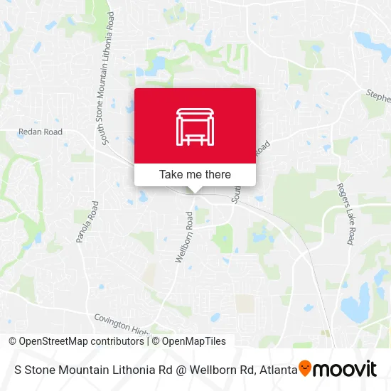 S Stone Mountain Lithonia Rd @ Wellborn Rd map