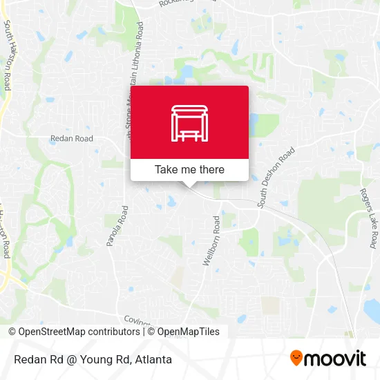Redan Rd @ Young Rd map