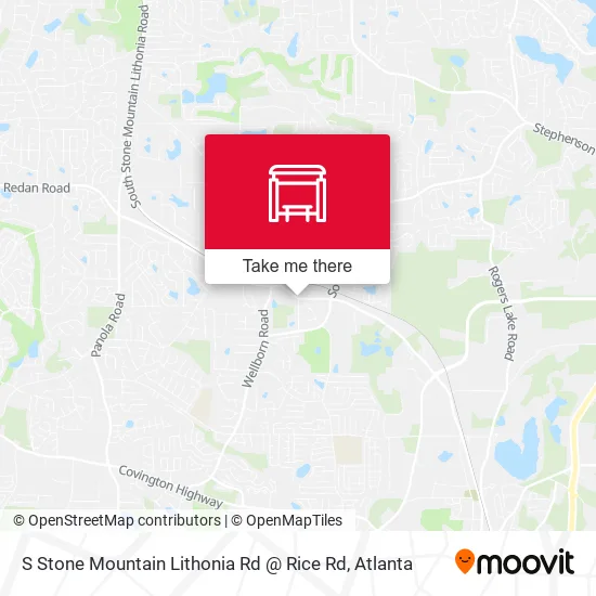 S Stone Mountain Lithonia Rd @ Rice Rd map