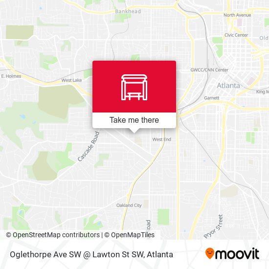 Oglethorpe Ave SW @ Lawton St SW map