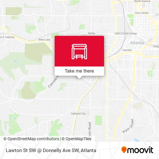 Mapa de Lawton St SW @ Donnelly Ave SW