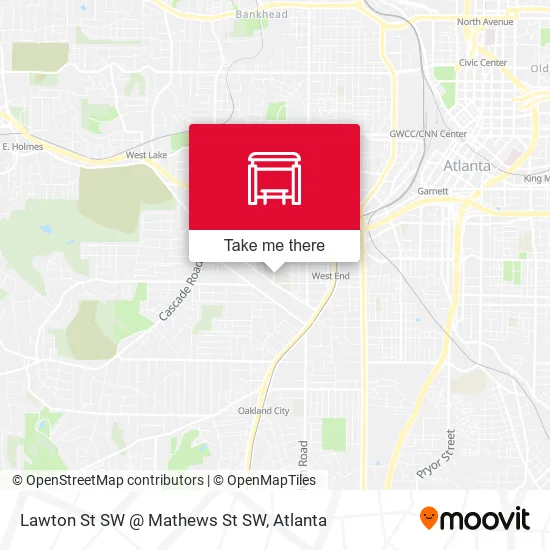 Mapa de Lawton St SW @ Mathews St SW