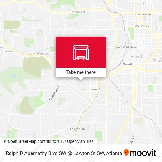 Ralph D Abernathy Blvd SW @ Lawton St SW map