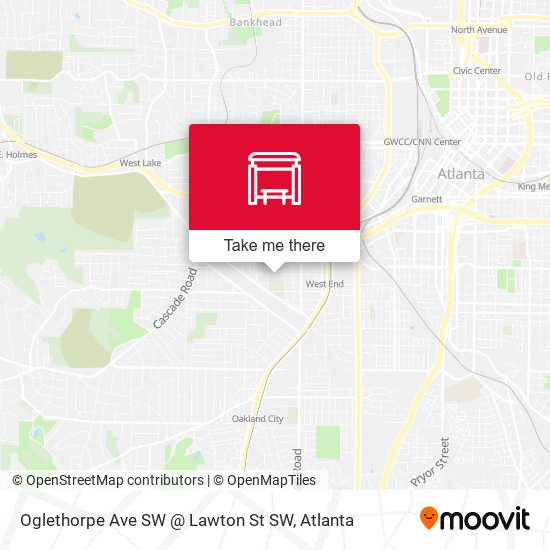 Oglethorpe Ave SW @ Lawton St SW map