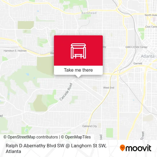 Ralph D Abernathy Blvd SW @ Langhorn St SW map