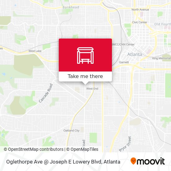 Mapa de Oglethorpe Ave @ Joseph E Lowery Blvd