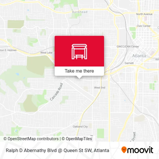Mapa de Ralph D Abernathy Blvd @ Queen St SW
