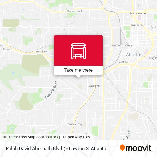 Ralph David Abernath Blvd @ Lawton S map