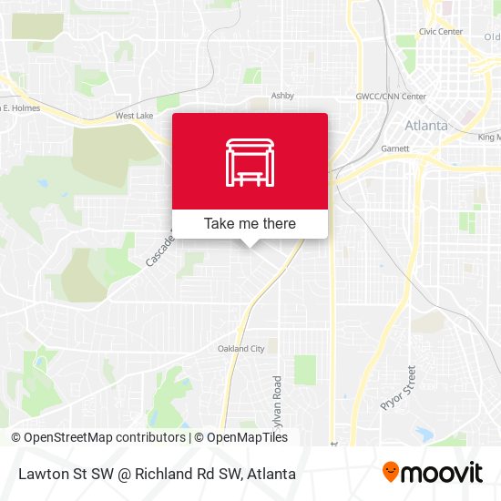 Mapa de Lawton St SW @ Richland Rd SW