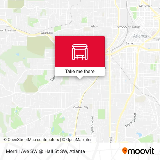 Merrill Ave SW @ Hall St SW map