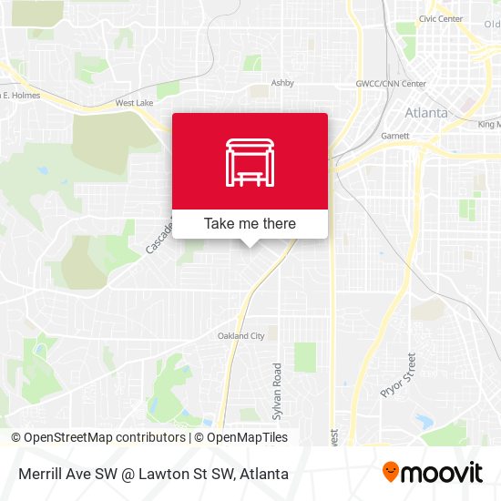 Mapa de Merrill Ave SW @ Lawton St SW
