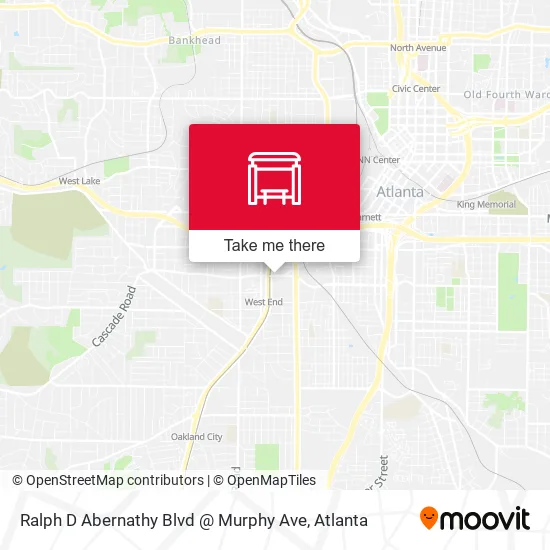 Mapa de Ralph D Abernathy Blvd @ Murphy Ave
