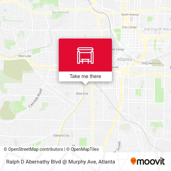 Ralph D Abernathy Blvd @ Murphy Ave map