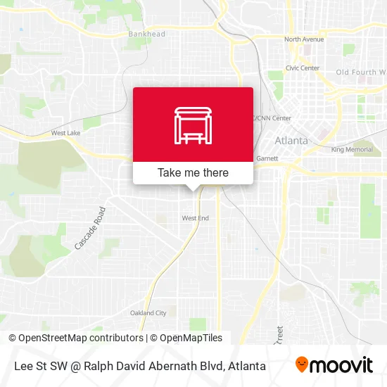 Mapa de Lee St SW @ Ralph David Abernath Blvd
