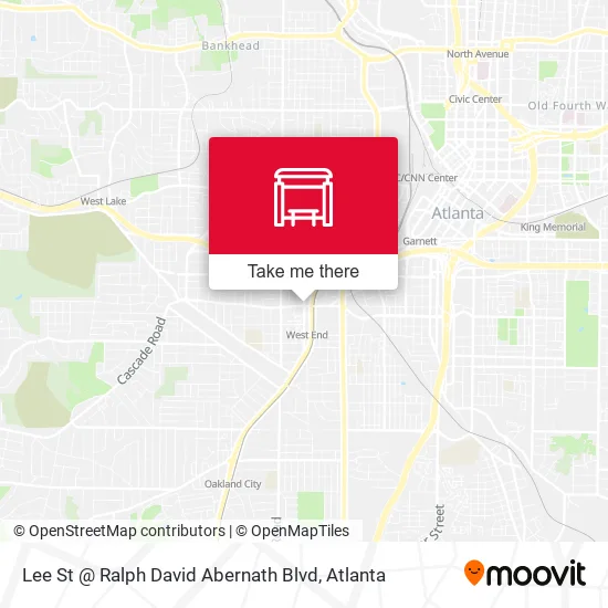 Mapa de Lee St @ Ralph David Abernath Blvd