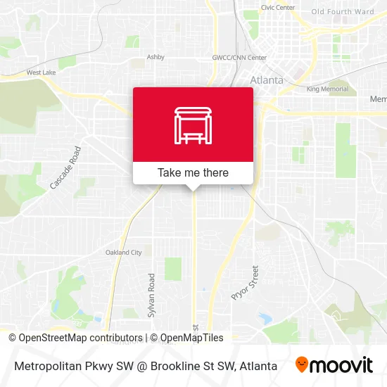 Mapa de Metropolitan Pkwy SW @ Brookline St SW