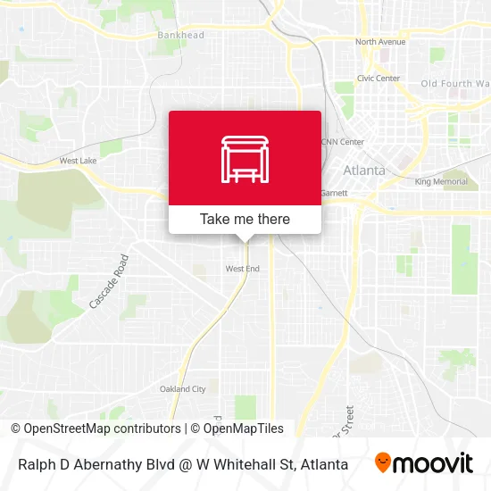 Mapa de Ralph D Abernathy Blvd @ W Whitehall St