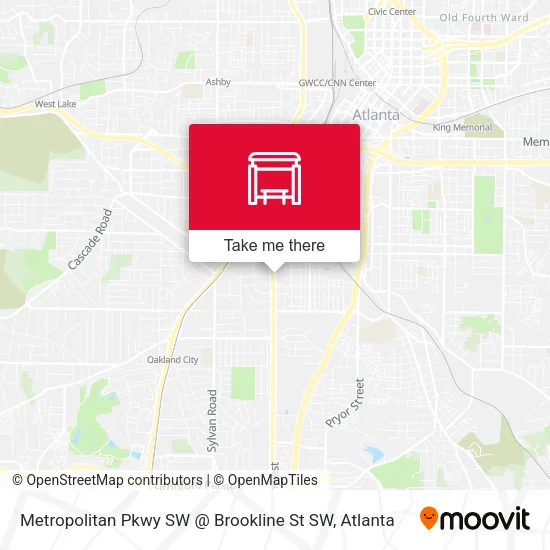 Metropolitan Pkwy SW @ Brookline St SW map