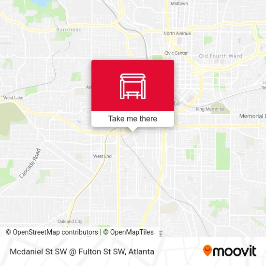 Mapa de Mcdaniel St SW @ Fulton St SW