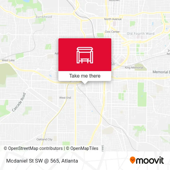 Mapa de Mcdaniel St SW @ 565