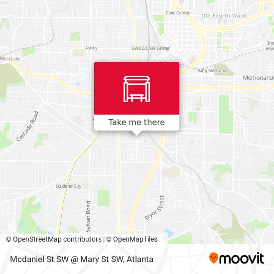 Mcdaniel St SW @ Mary St SW map