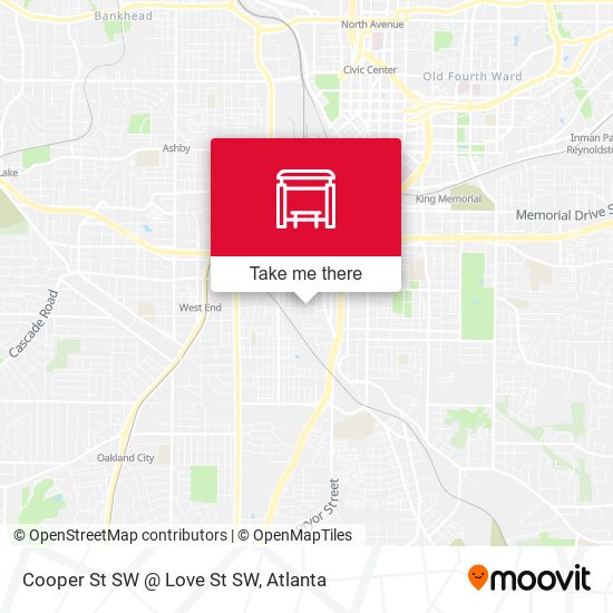 Cooper St SW @ Love St SW map