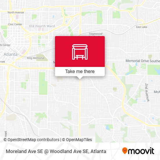 Moreland Ave SE @ Woodland Ave SE map
