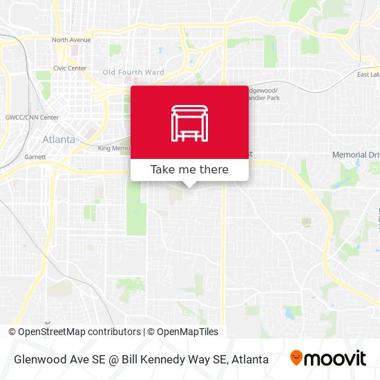 Mapa de Glenwood Ave SE @ Bill Kennedy Way SE