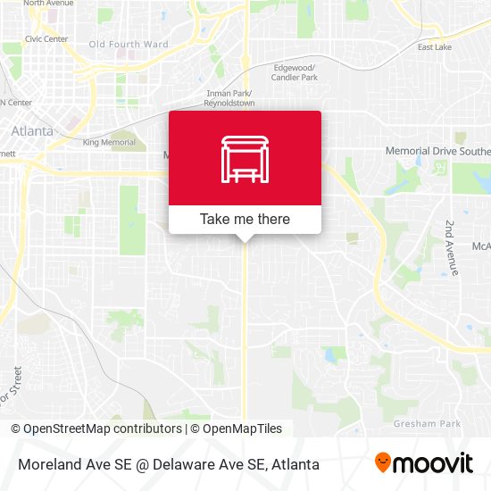 Mapa de Moreland Ave SE @ Delaware Ave SE
