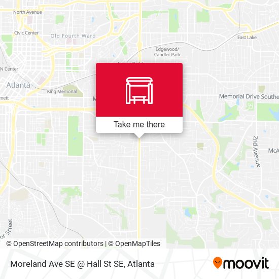 Moreland Ave SE @ Hall St SE map