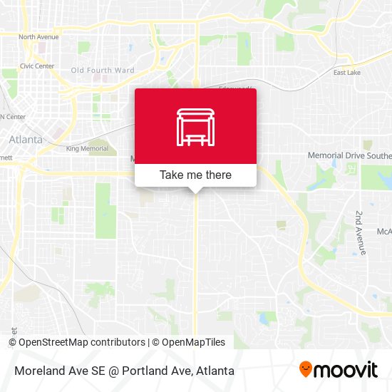 Mapa de Moreland Ave SE @ Portland Ave