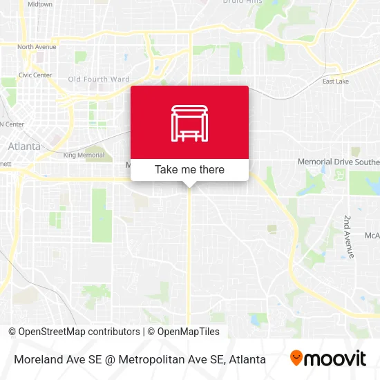 Moreland Ave SE @ Metropolitan Ave SE map