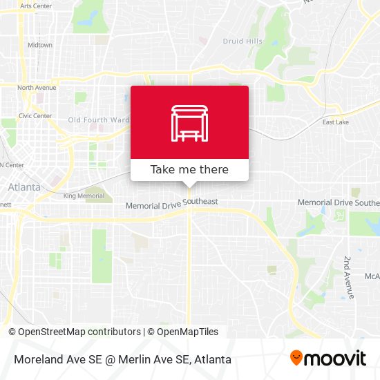 Mapa de Moreland Ave SE @ Merlin Ave SE