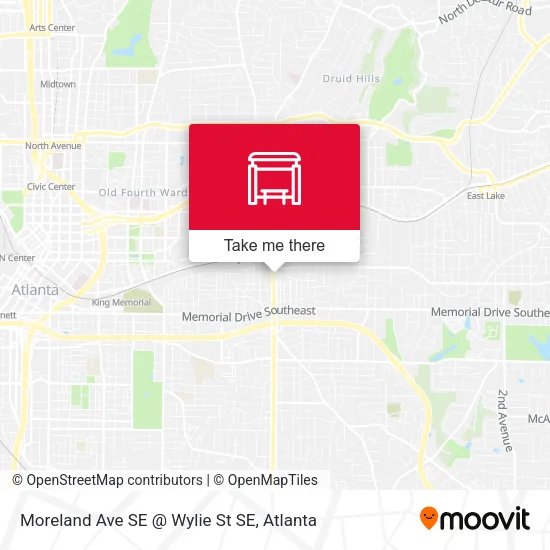 Mapa de Moreland Ave SE @ Wylie St SE