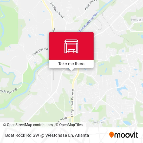 Mapa de Boat Rock Rd SW @ Westchase Ln